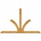Ekena Millwork Richland Rough Sawn Timber Gable Bracket, Western Red Cedar, 108"W x 68"H x 2"D x 6"F, 15/12 Pitch GBW108X68X0206RIC00RWR - alternate 1